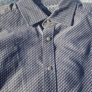 Robert Graham Basket Weave Long Sleeve Shirt Size XXL